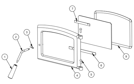 Repair Parts 2 Diagram and Parts List for VG60  US Stove Company Heating Stove